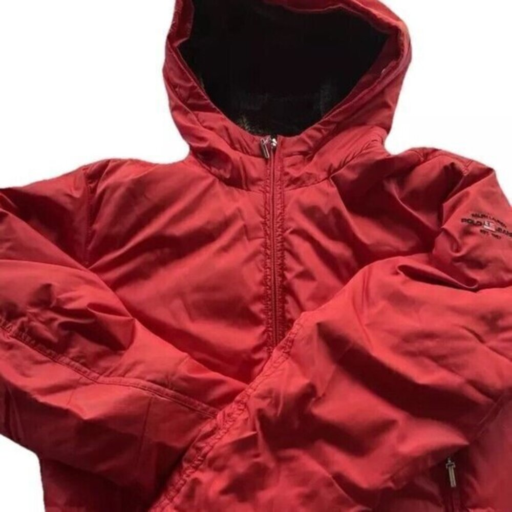 Polo Ralph Lauren Red Brown Packable Jacket Men’s Sz Small